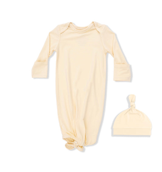 Angel Dear | Solid Italian Straw Knotted Gown & Hat