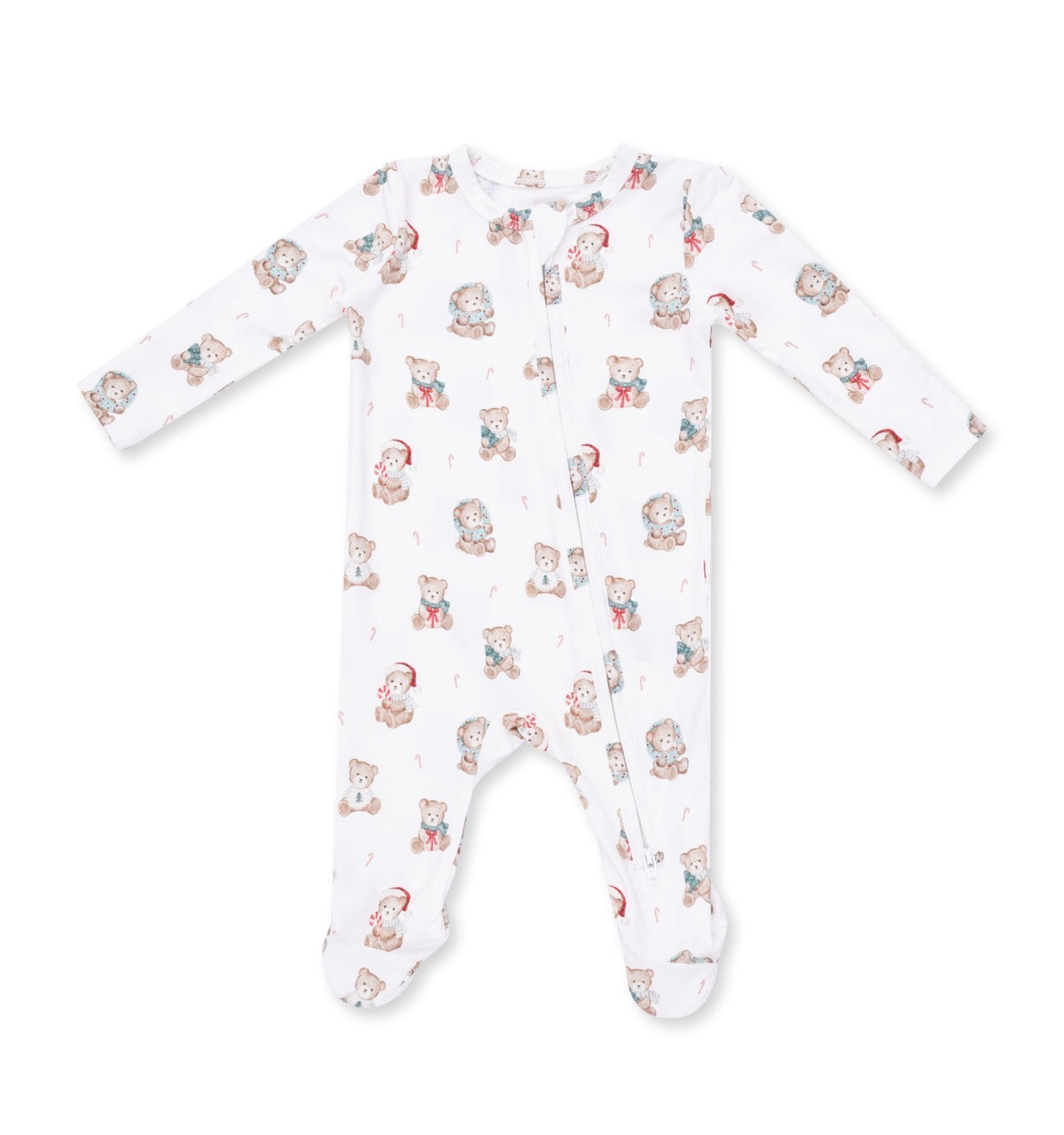 Angel Dear | Christmas Teddy Bears 2-Way Zipper Footie