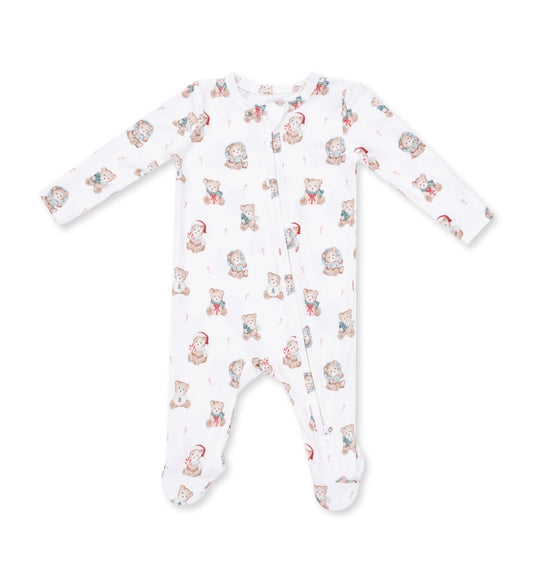 Angel Dear | Christmas Teddy Bears 2-Way Zipper Footie