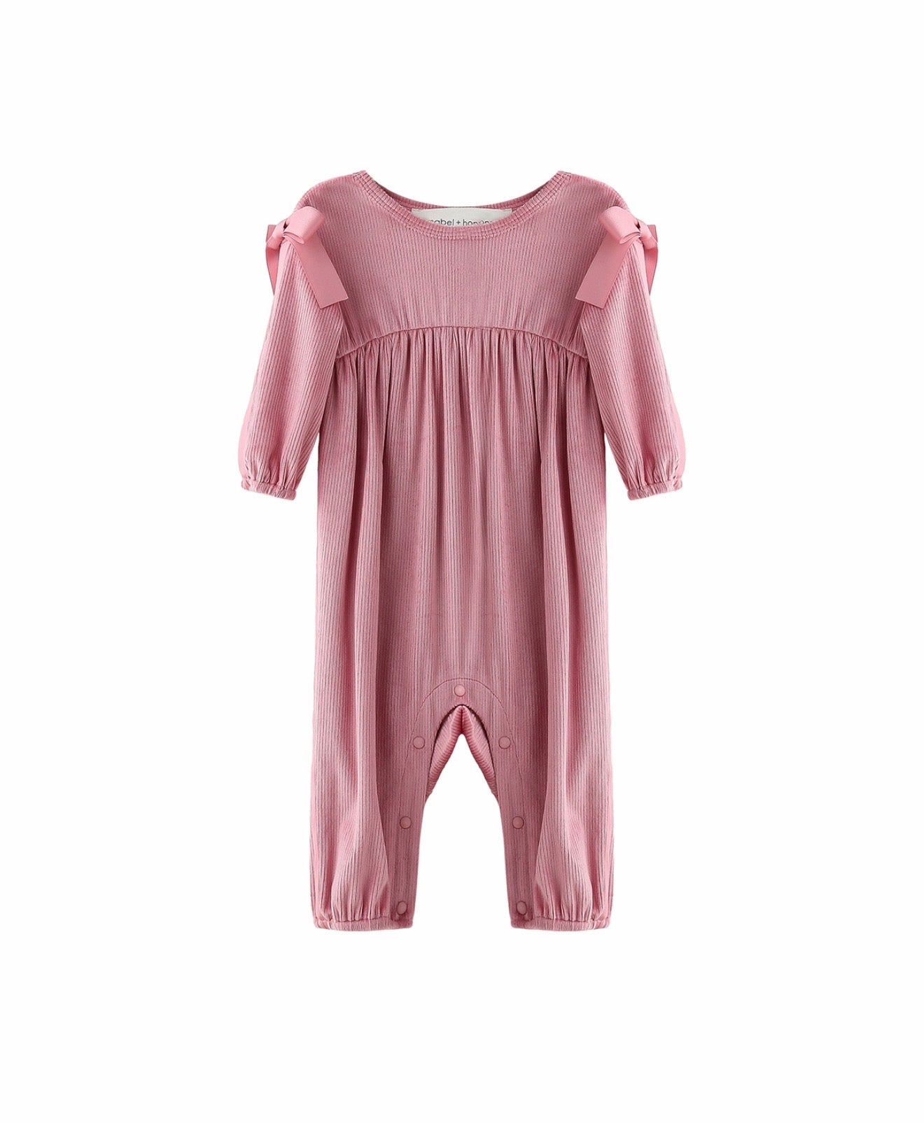 Mabel & Honey | Bowtiful Blush Romper
