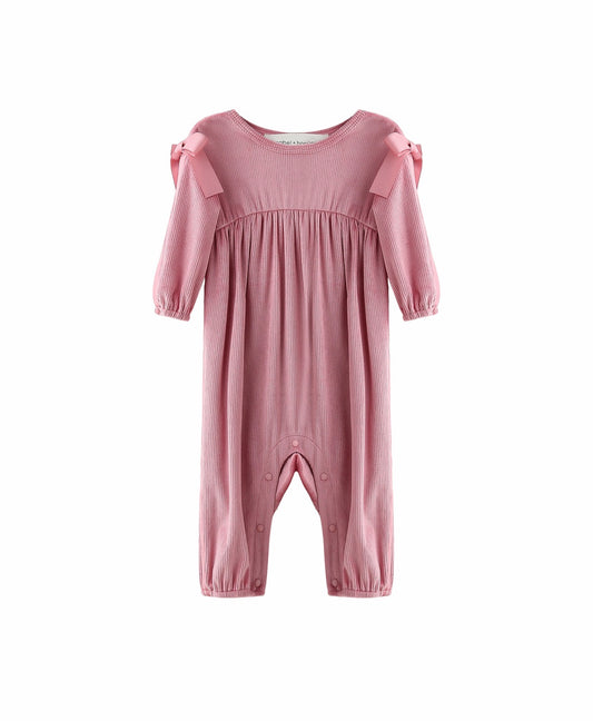 Mabel & Honey | Bowtiful Blush Romper