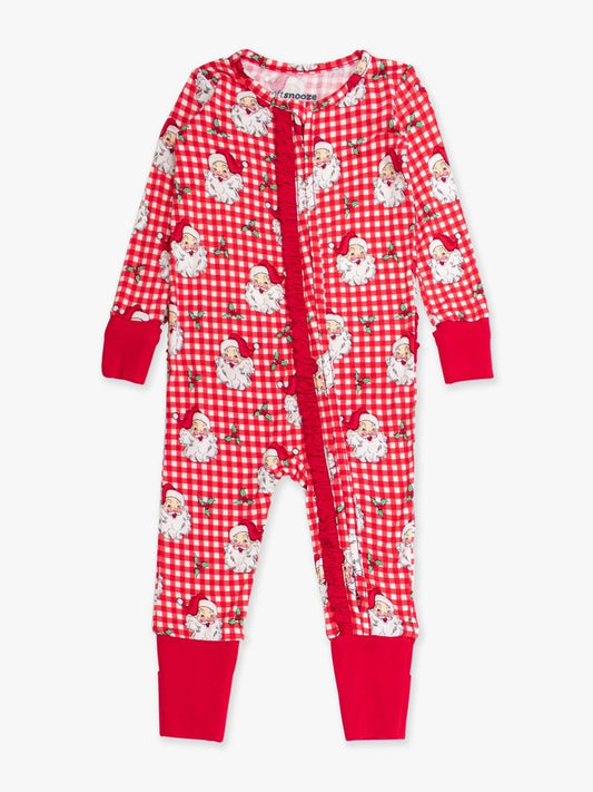 RuffleButts | Dear Santa Ruffle Convertible Pajamas