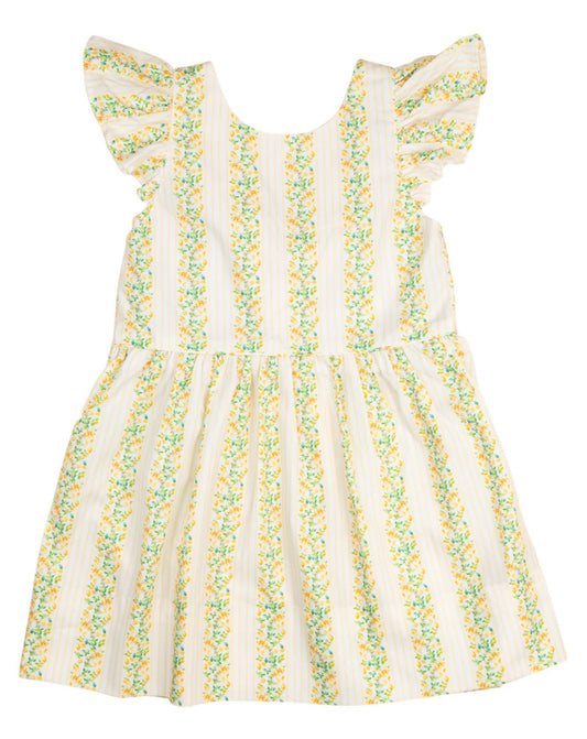 Smockingbird | Lemony Stripes Dress