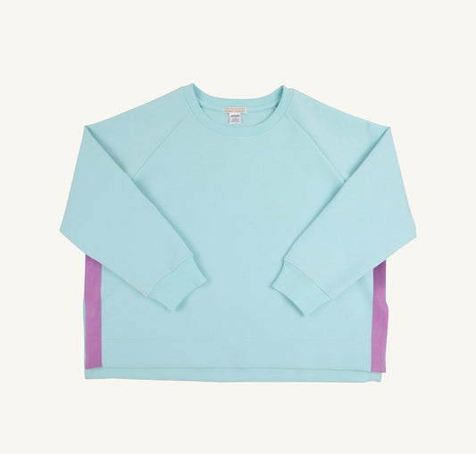 TBBC | Prepletic Women's Courtney's Cozy Crewneck - Edisto Egg Blue/Valley High Violet