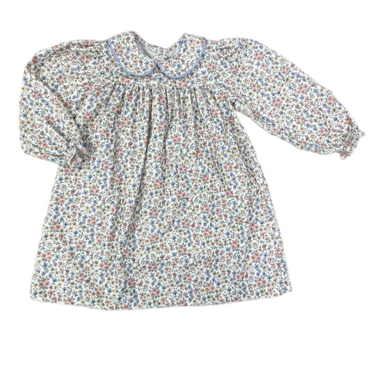 Love George | Blue Floral Cord Dress