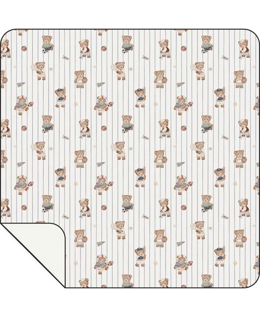 Angel Dear | Mixed Sports Bears Swaddle Blanket
