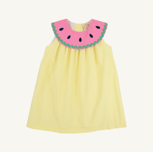 TBBC | Tabitha's Teacher's Pet Dress - Lakeworth Yellow/Hamptons Hot Pink