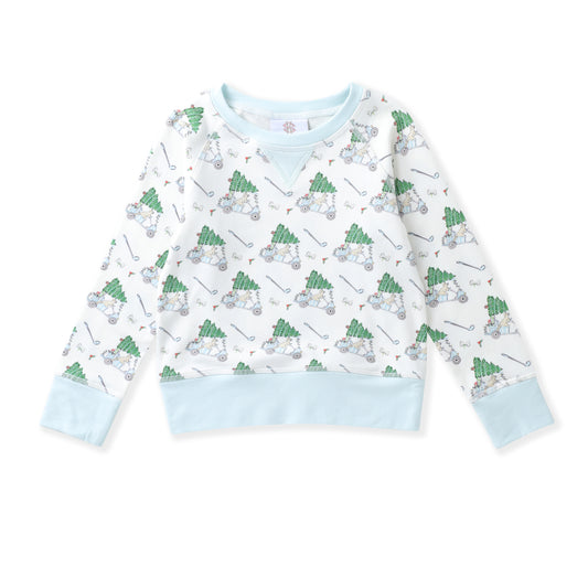 Swoon | Blue Golf Christmas Pullover