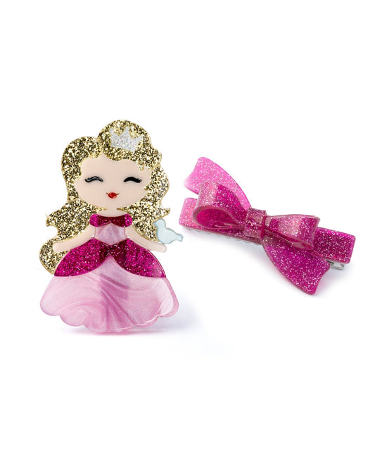 Lilies & Roses | Cute Doll Light Pink Dress Hair Clips