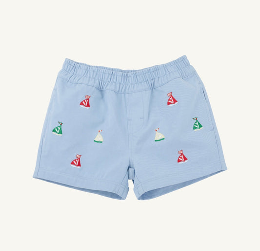 TBBC | Critter Sheffield Shorts - Beale Street Blue/Sailboats
