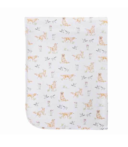 Baby Club Chic | Golden & Mallards Receiving Blanket