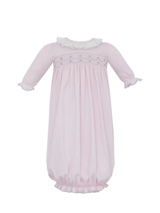 Petit Bebe | Ellie Pink Smocked Gown