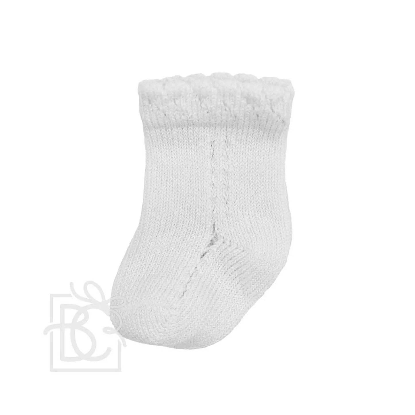 Carlomagno - Newborn Open Work Cotton Socks