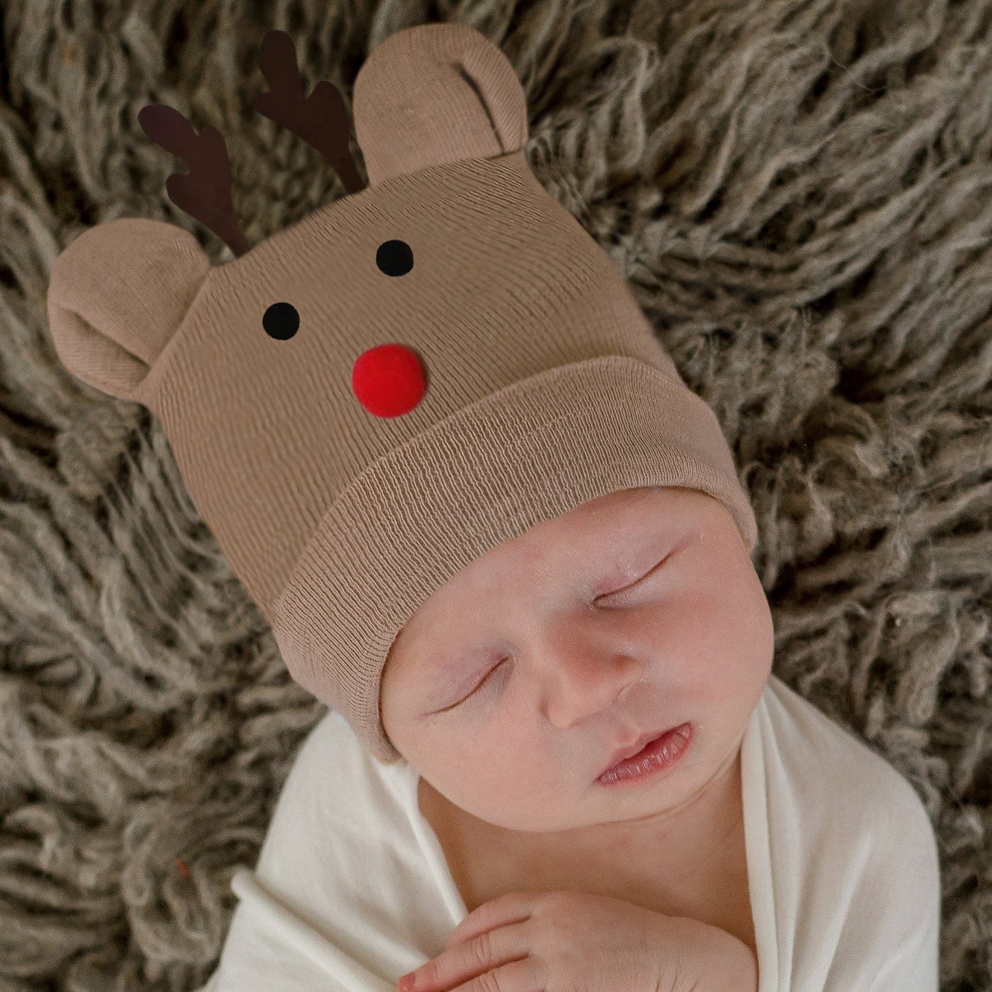 ILYBean - Rudolph Reindeer Newborn Hat