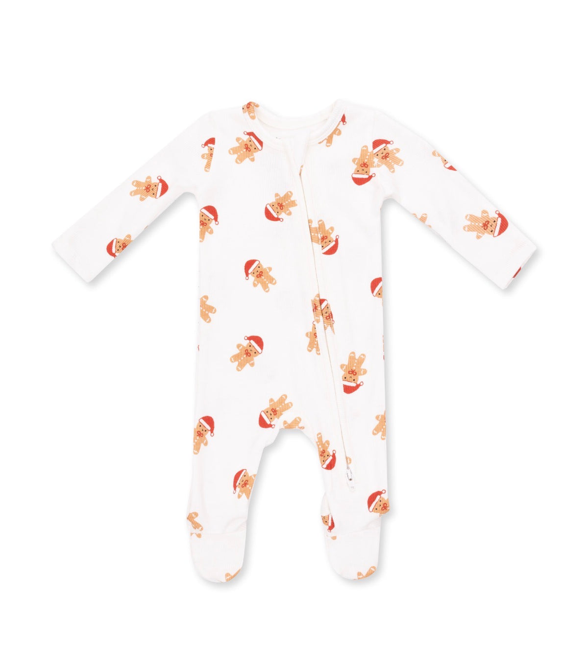 Angel Dear | Simple Gingerbread 2-Way Zipper Footie