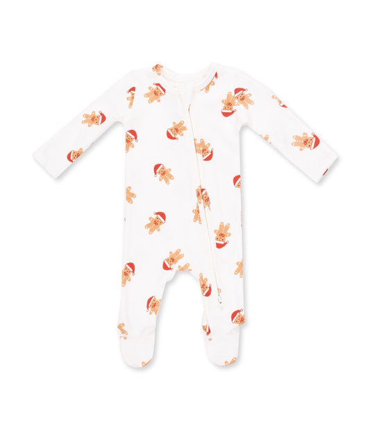 Angel Dear | Simple Gingerbread 2-Way Zipper Footie
