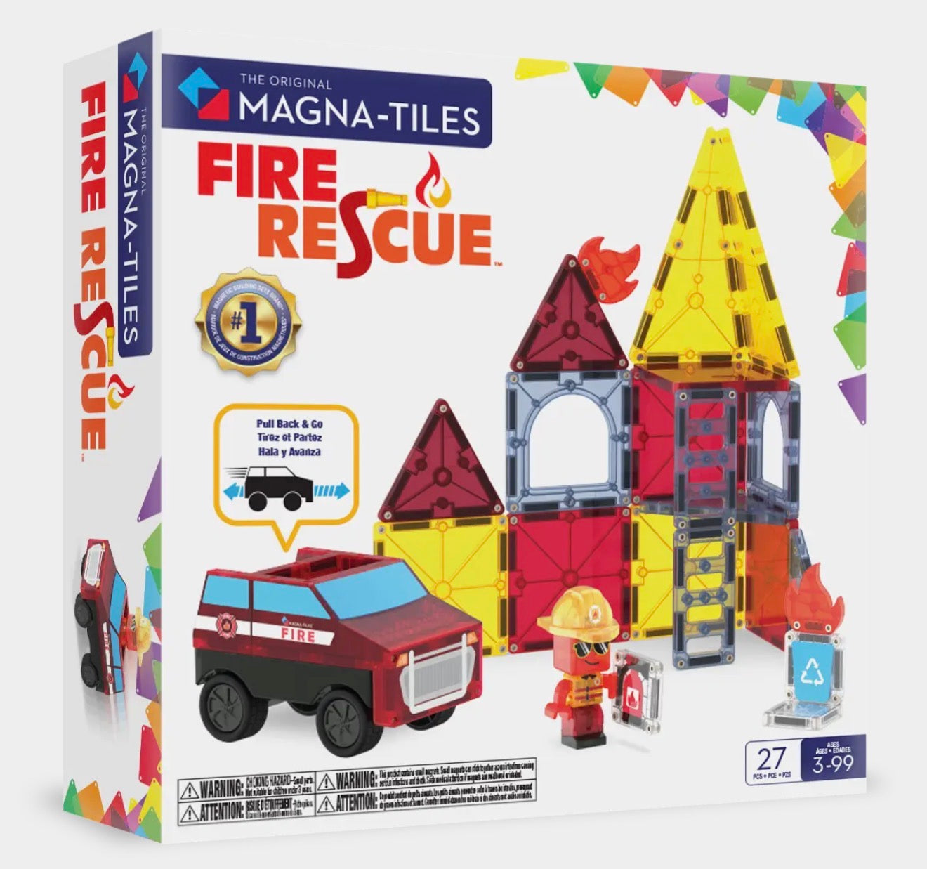 Magna-Tiles | Fire Rescue 27-Piece Set