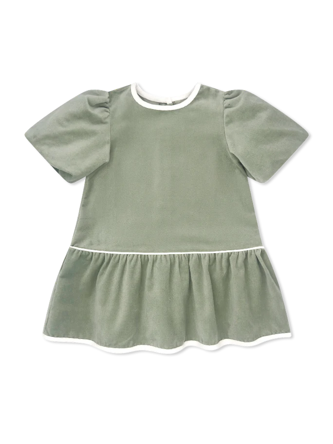 Lullaby Set | Harper Dress - Leyland Green Velvet