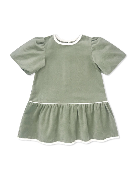 Lullaby Set | Harper Dress - Leyland Green Velvet