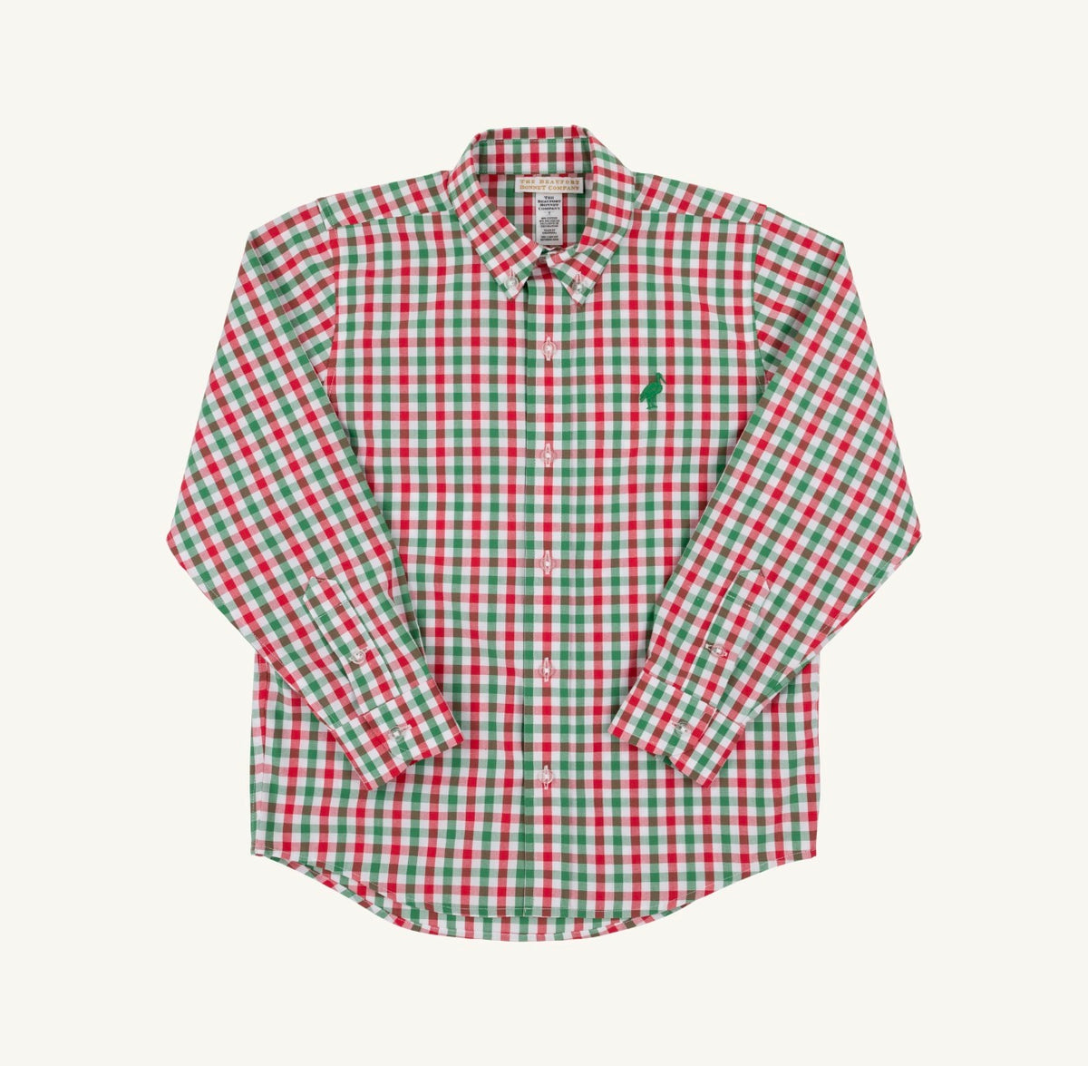 TBBC | Deans List Dress Shirt - Richmond Red & Kiawah Kelly Green Gingham