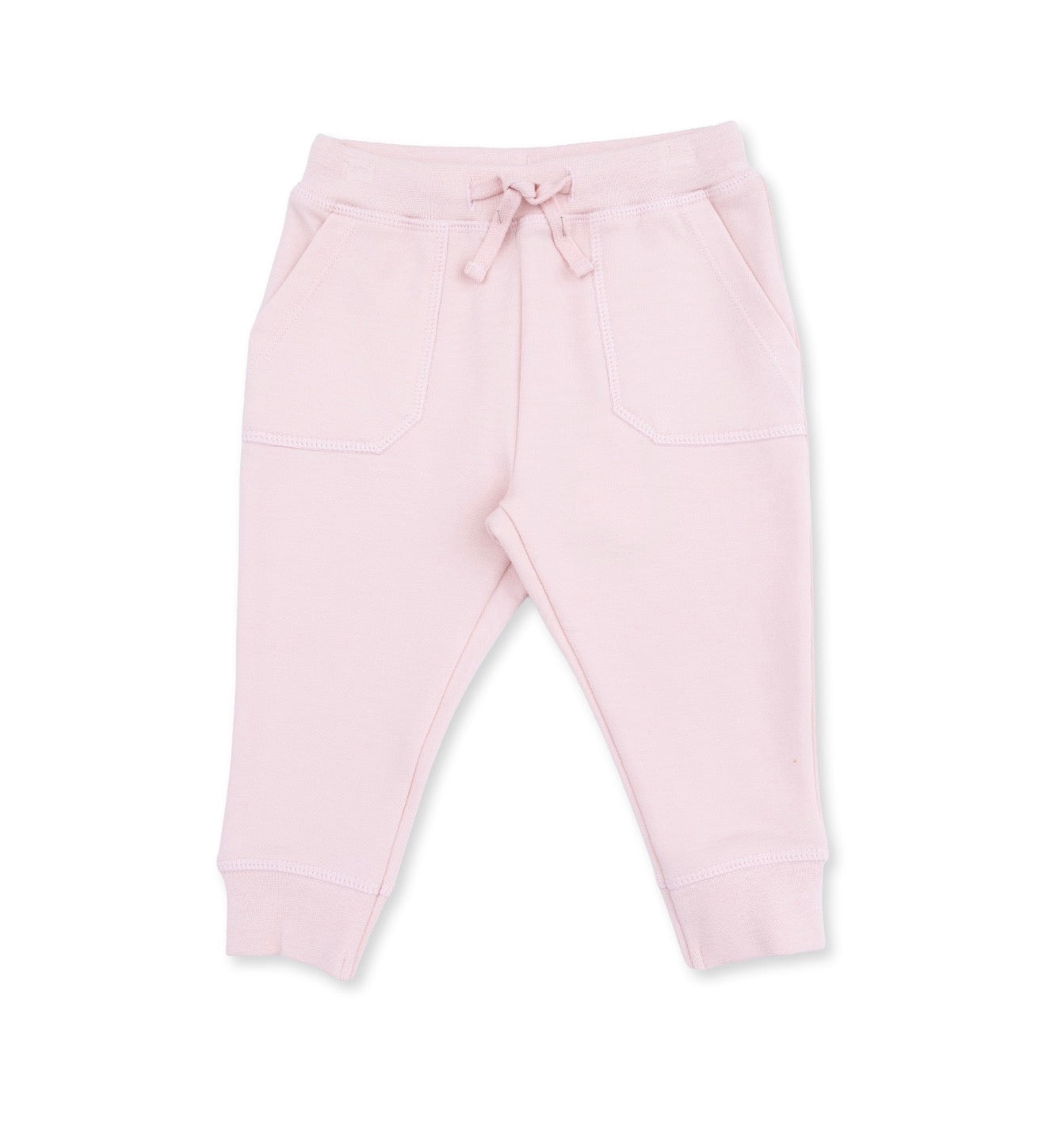 Angel Dear | Solid Veiled Pink Jogger Pant