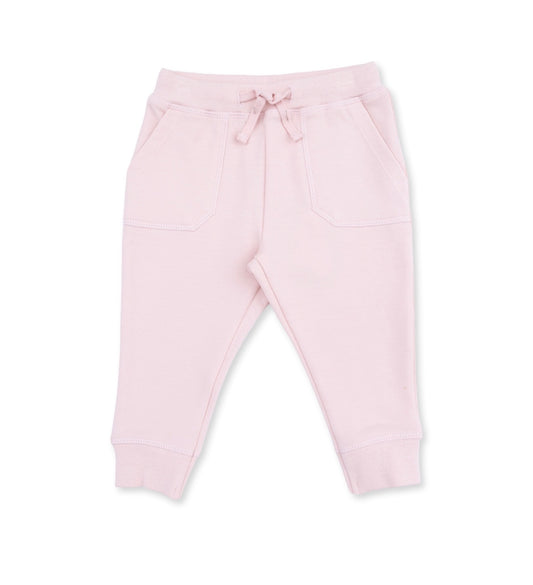 Angel Dear | Solid Veiled Pink Jogger Pant