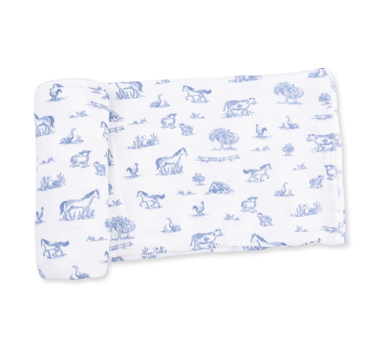 Angel Dear | Farm Friends Blue Swaddle