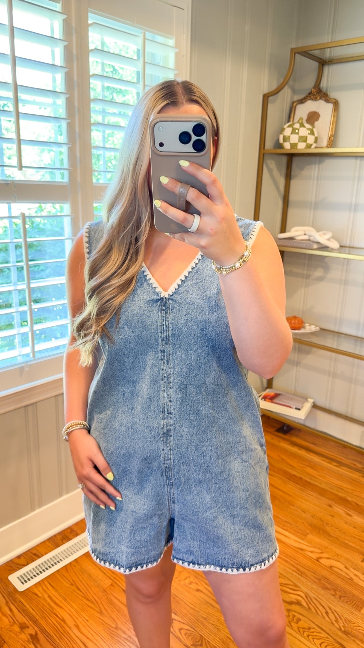 Ruth Denim Romper