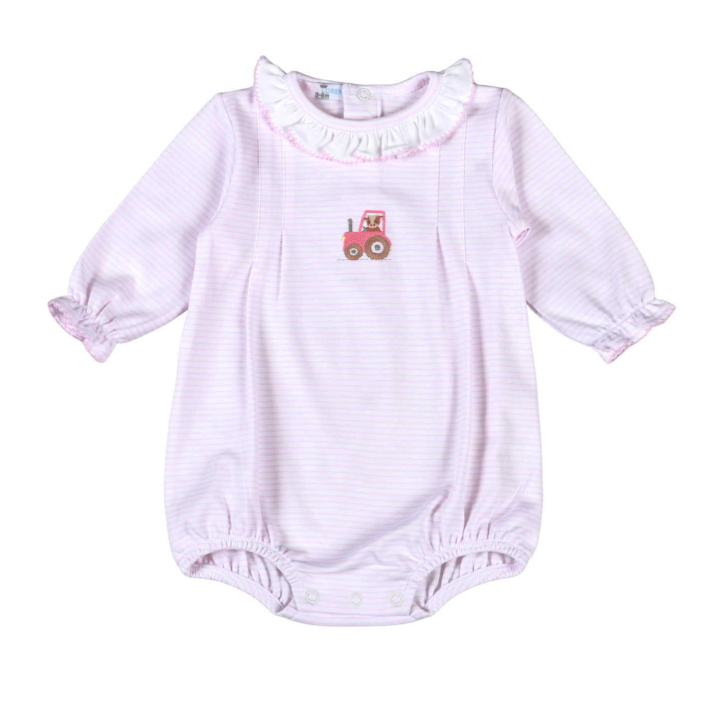 Baby Loren | Pink Baby Tractor Bubble