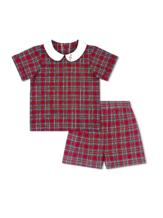 Lullaby Set | Sibley Short Set - Woodstock Plaid