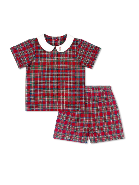 Lullaby Set | Sibley Short Set - Woodstock Plaid