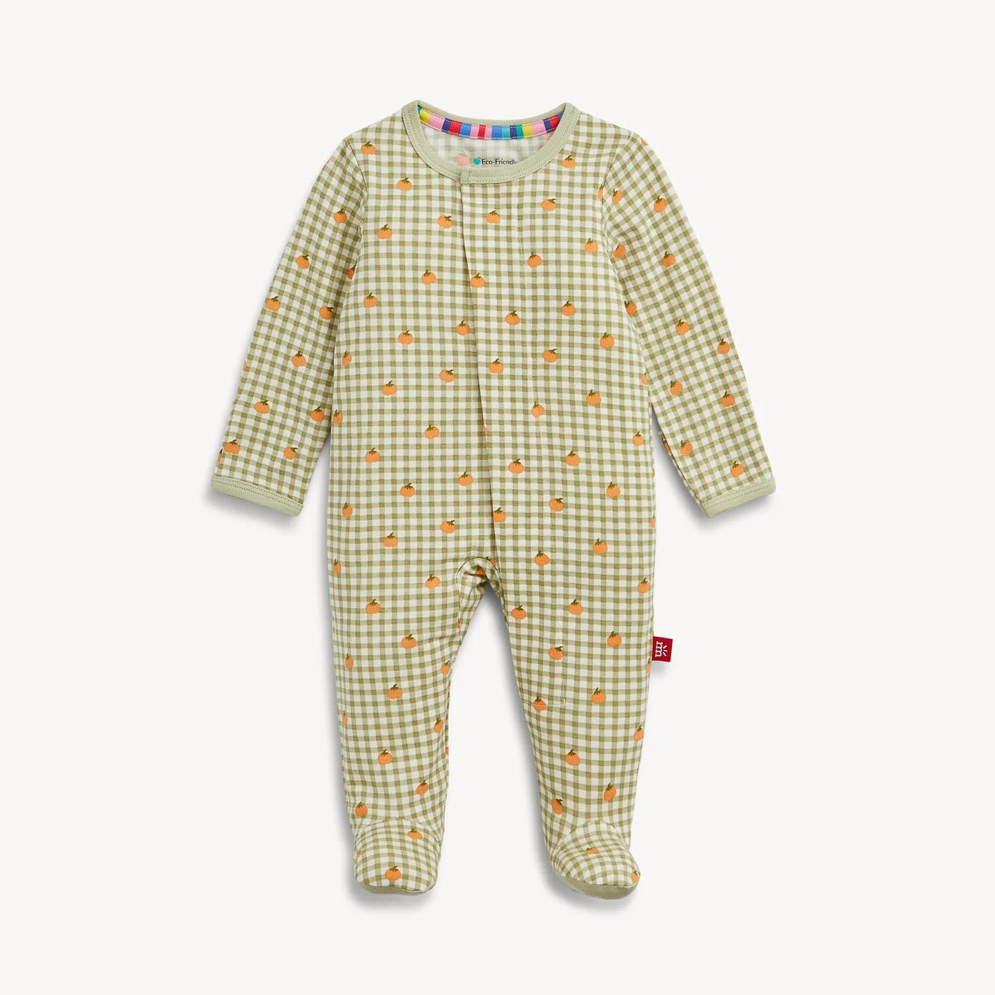 Magnetic Me | Pumpkin Plaid Footie