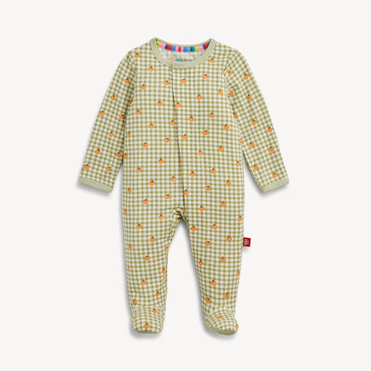 Magnetic Me | Pumpkin Plaid Footie