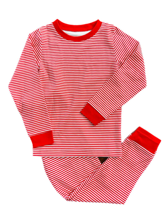 James & Lottie | Christmas Red Stripe Pajamas