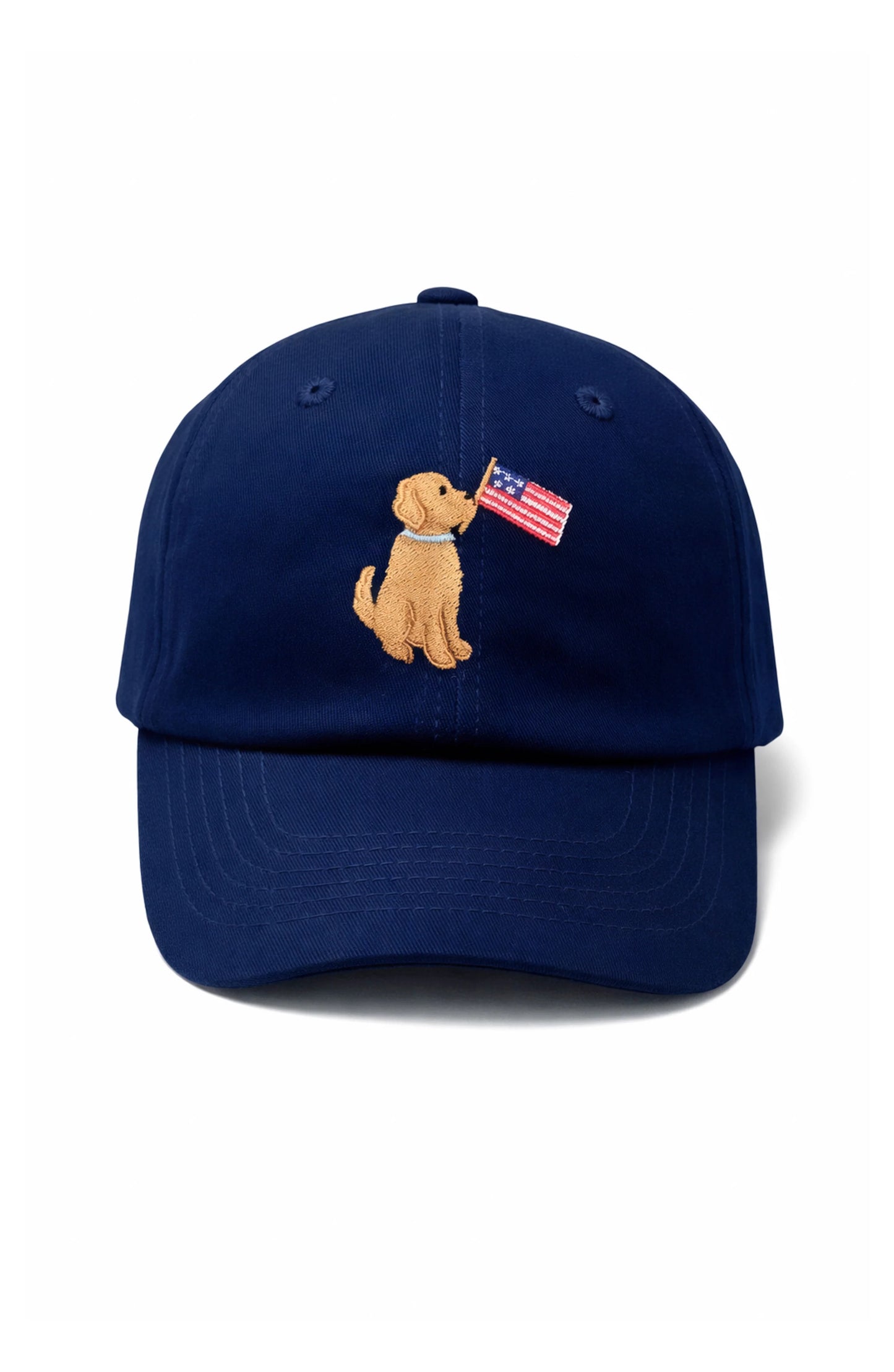 Bits & Bows | Patriotic Dog Baseball Hat