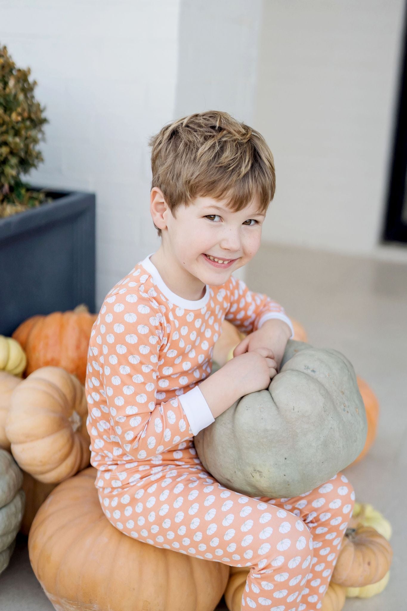 Lila & Hayes - Grayson Pajama Set Fall Pumpkins