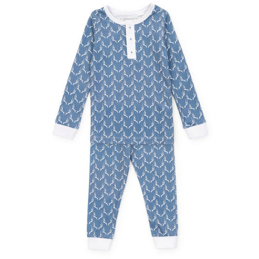 Lila & Hayes | Jack Boys' Pajama Pant Set - Rustic Antlers