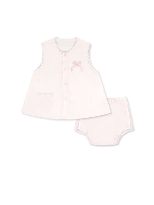 Lullaby Set | Maria Diaper Set - Blessings Pink/Bow