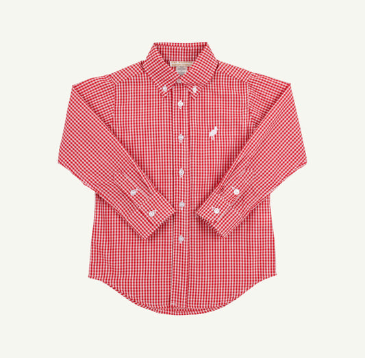 TBBC | Dean's List Dress Shirt - Richmond Red Mini Gingham