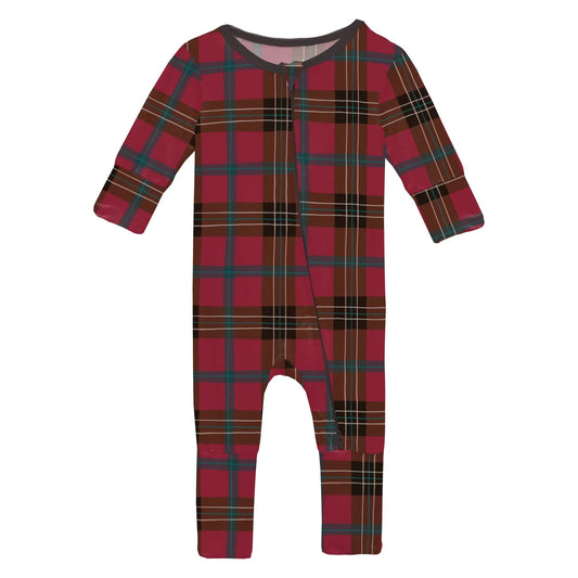 Kickee | Winter Lodge Plaid Convertible Coverall