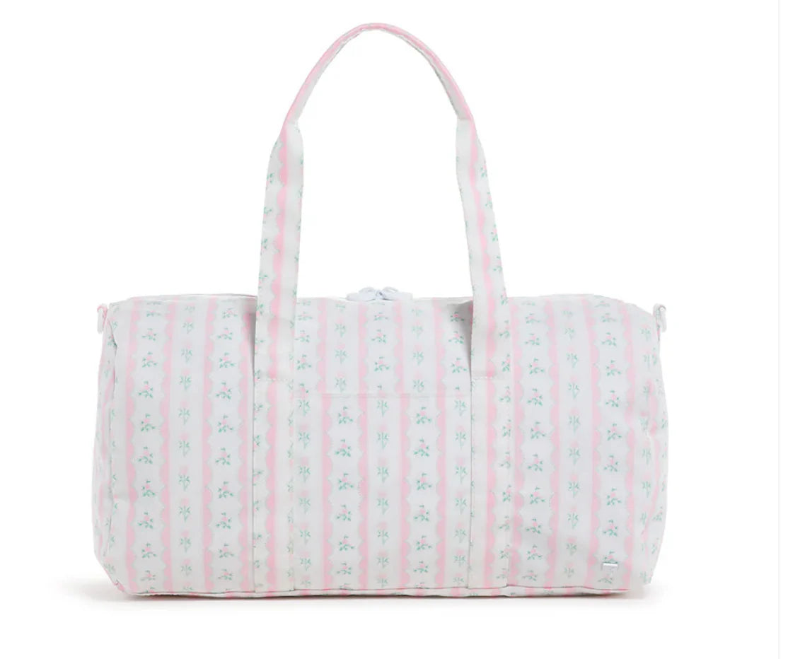 TRVL | Weekender Duffel Bag - Ribbon Floral Pink