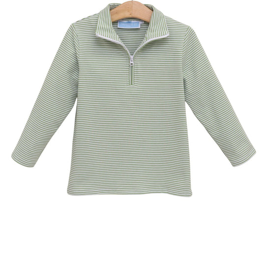 Trotter Street | Tucker Pullover - Green Stripe