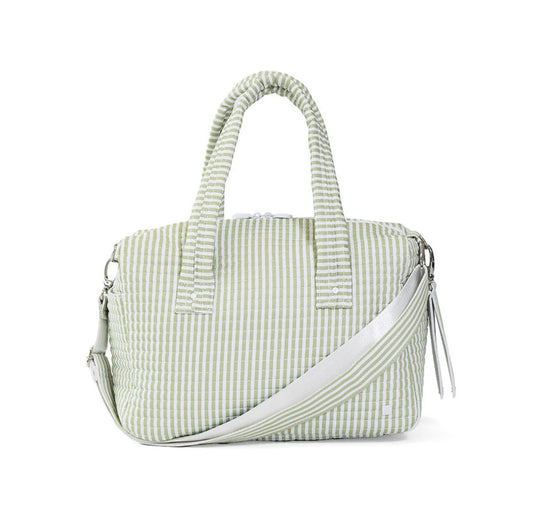 TRVL | Quilted Stroller Bag - Pimlico Stripe Sage
