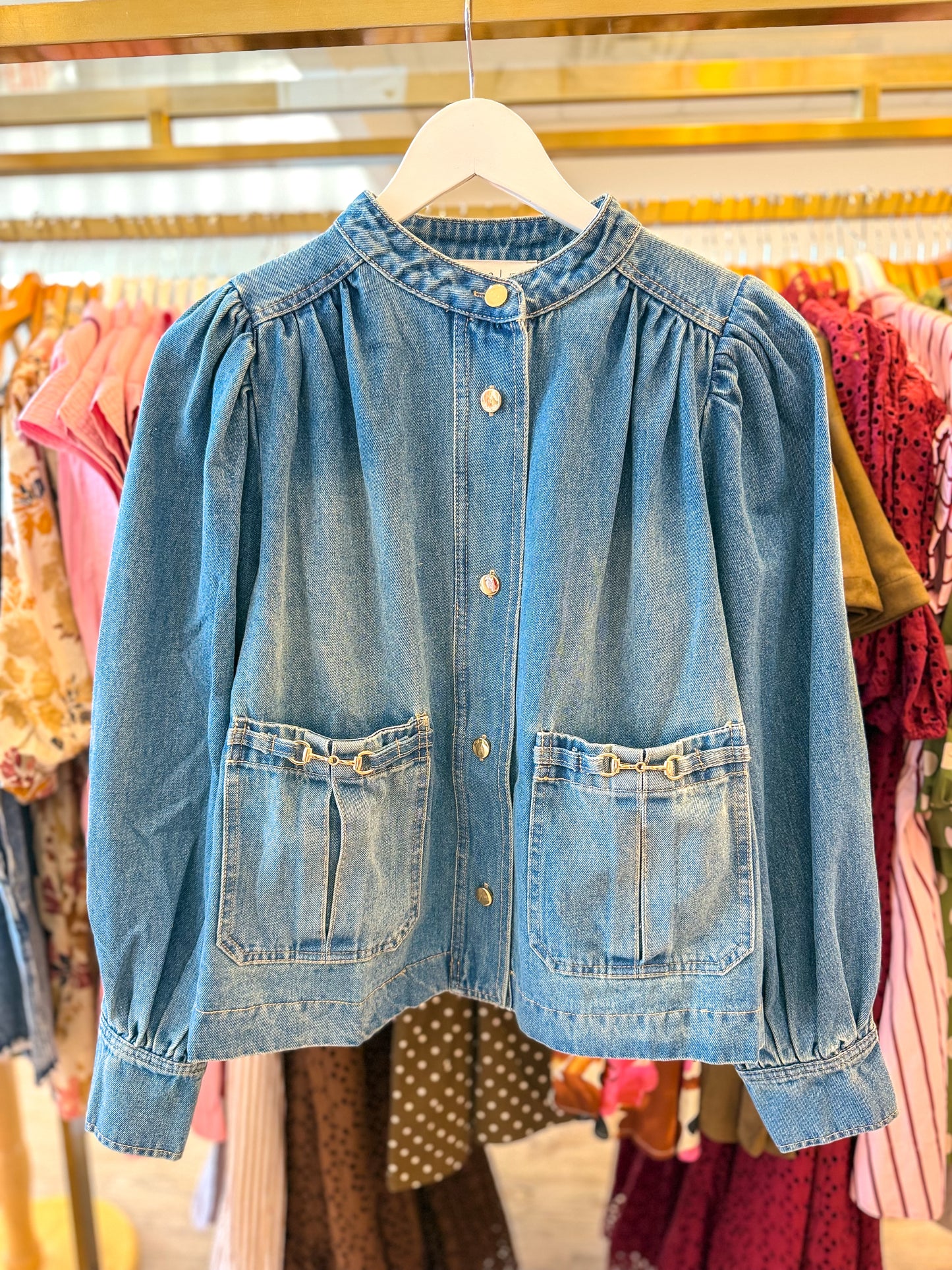 Harper Denim Top