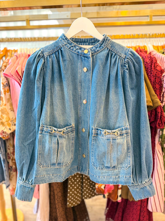 Harper Denim Top