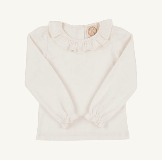 TBBC | LS Ramona Ruffle Shirt - Palmetto Pearl