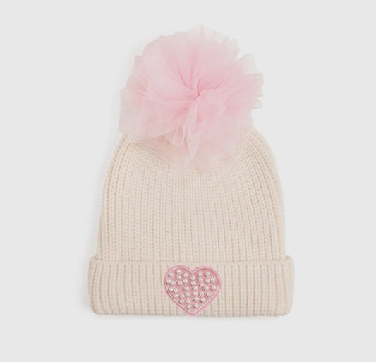 Sweet Wink | Pearl Heart Hat
