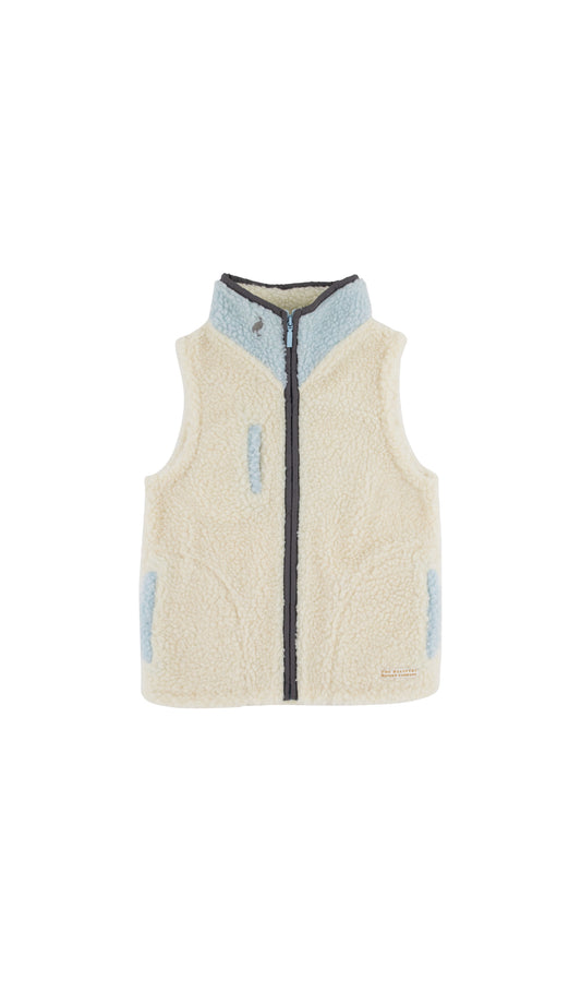 TBBC | Van Camp Sherpa Vest - Buckhead Blue