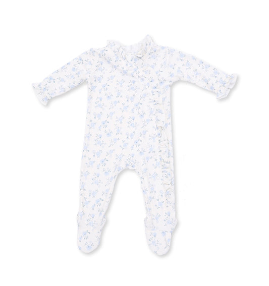 Angel Dear | Rose Briar Kimono Ruffle Snap Footie