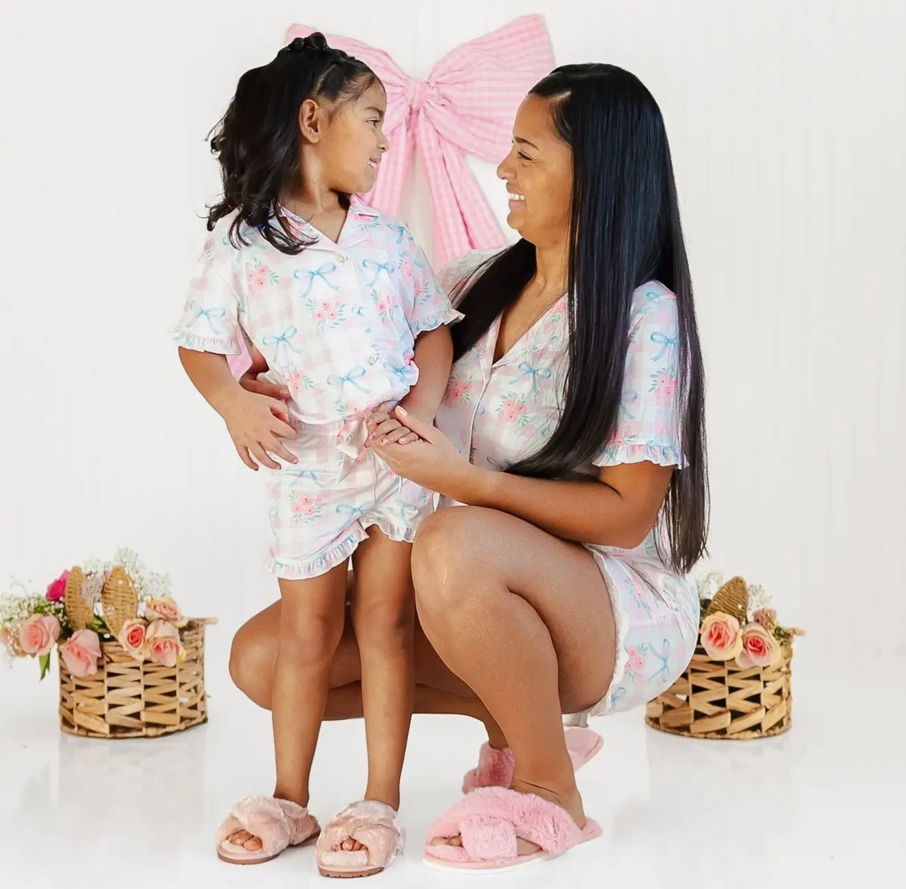 Sweet Wink | Gingham Trellis Girls Lounge Set